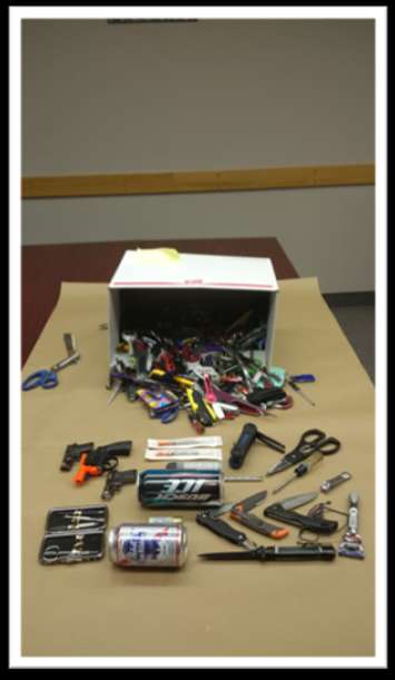 Items Seized At Sarnia Courthouse (Photo submitted by Sarnia Police)