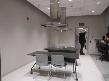 The drug-use space inside of Carepoint. (Photo by Miranda Chant, Blackburn Media)