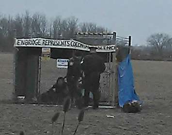 Enbridge protest. December 21, 2015 (Courtesy of photographer Michael Roy)