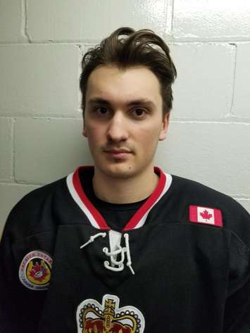 Sarnia Legionnaires defenceman Max Daerendinger. (Photo by the Legionnaires)