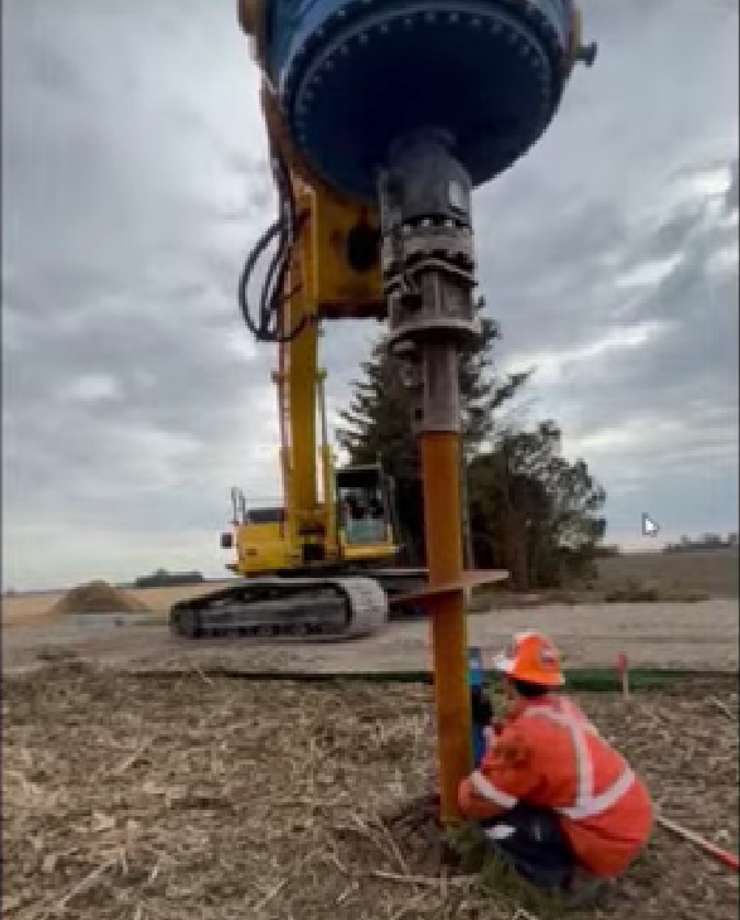 Helical Screw in action (Image captured from Hydro One presentation to Chatham-Kent Council)