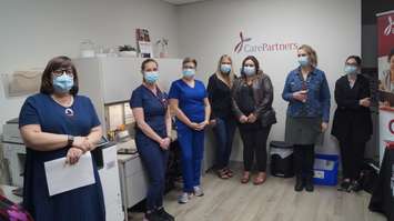 CarePartners celebrate the grand opening of the Petrolia Nursing Clinic. May 18, 2022. (Photo by Natalia Vega)