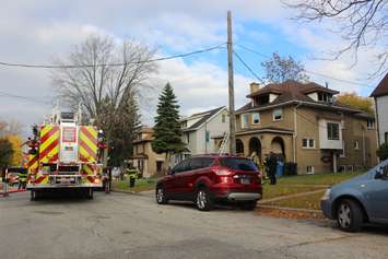 A fire October 29, 2015 at 234 Brock St. in Windsor is under investigation.  (Photo by Adelle Loiselle)