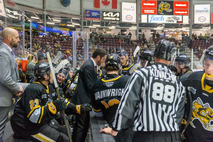 Guelph Storm at Sarnia, February 12, 2025. Photo by Metcalfe Photography. 