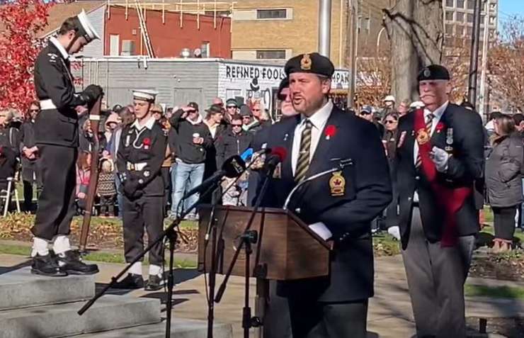 Remembrance Day in Sarnia, November 11, 2023. Photo courtesy of David Burrows. 