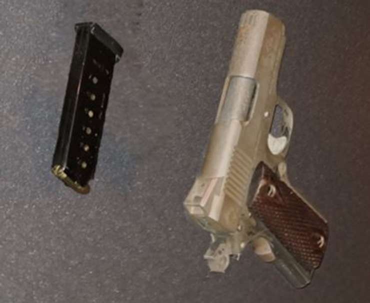 A loaded handgun seized by Sarnia police during a traffic stop - Nov. 8/23 (Photo courtesy of Sarnia Police Service)