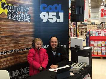 Blackburn Radio and McKinlay Funeral Homes band together to support the Chatham Goodfellows’ “No Child Without a Christmas” campaign at the Real Canadian Superstore, December 2, 2015. (Photo courtesy of 
Meagan Judd) 
