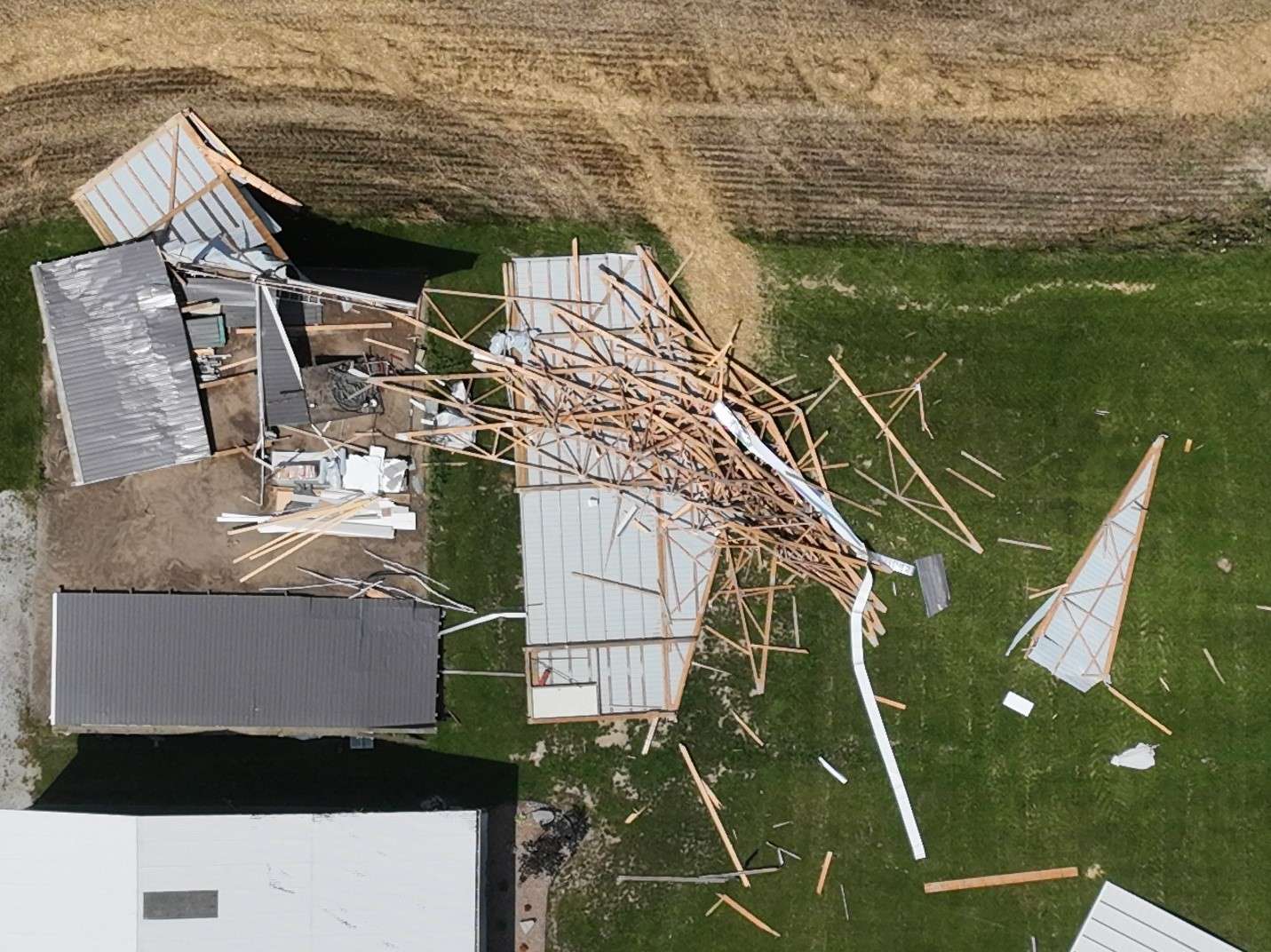 Tornado touches down in Petrolia, microbursts confirmed regionally