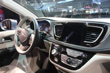 The Chrysler Pacifica unveiled at the North American International Auto Show 2016. (Photo by Maureen Revait) 