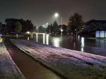 Flooding in Sarnia, Aug 4, 2022. Photo by Mike @205mph via Twitter. 