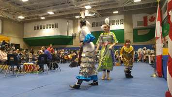 Lambton College's 26th annual Pow Wow in the college gymnasium. April 5, 2018. (Photo by Colin Gowdy, Blackburn News)
