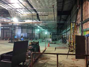 Construction  underway at the Cascades Casino on  Richmond St in Chatham on February 5, 2019. (Photo by Allanah Wills) 