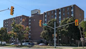 An apartment building on Glengarry Avenue in downtown Windsor, September 12, 2025. Photo by Mark Brown/WindsorNewsToday.ca.