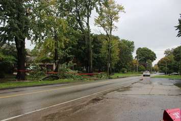Heavy rain in Windsor-Essex caused flooding across many roadways in the region, also affecting homes and businesses on September 29, 2016. (Photo by Ricardo Veneza)
