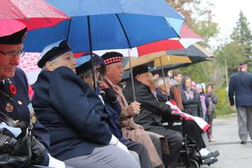 Remembrance Day ceremony at Chatham's Cenotaph, November 11, 2016 (Photo by Jake Kislinsky)