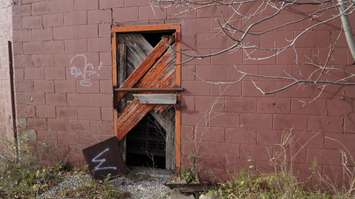 Former Holmes Foundry site Nov. 29, 2016 (BlackburnNews.com photo by Melanie Irwin)
