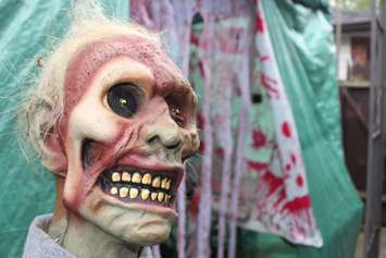 The 6th edition of Reaper's Gate Haunted Backyard Maze is put on at 3150 California Ave. in Windsor in support of Street Help. Photo taken October 21, 2016. (Photo by Ricardo Veneza)