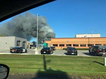 The scene of a fire on Hart Place in Chatham. October 9, 2019. (Photo courtesy of Jim Friesen)