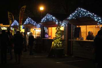 Vendors at Bright Lights Windsor, Jackson Park, December 6, 2019. Photo by Mark Brown/Blackburn News.