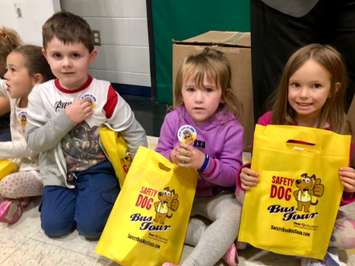 The Safety Dog Bus Tour  at  McNaughton Avenue Public School in Chatham on October 22, 2019 (Photo by Allanah Wills)