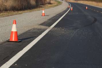 OPP officers investigate a fatal crash on Hwy. 3 near Morse Rd., April 29, 2015. (Photo by Jason Viau)