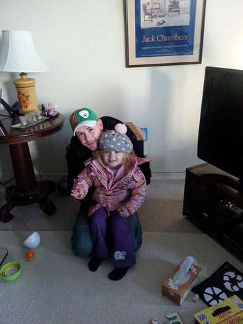 James Willits and daughter Veah. Photo by Kris Williams. 