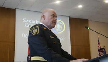 SPS Deputy Chief Ron Hansen. August 20, 2024. (Photo by Melanie Irwin) 