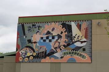 A mural at the Windsor Raceway May 12, 2015. (Photo by Adelle Loiselle)