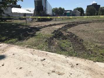 Damage To The Grass At Centennial Park - July 7/17 (Photo Courtesy of City of Sarnia)