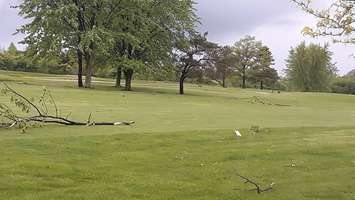 Strong winds tore through the St. Clair Parkway Golf Course in Mooretown on May 21, 2017. (Photo courtesy of Joseph John Najdzion) 
