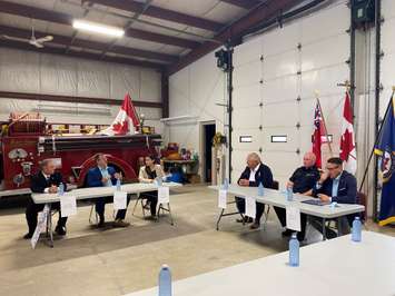 Premier Doug Ford tours Wheatley blast site. Sept 21, 2021. (Photo via Premier's Office)