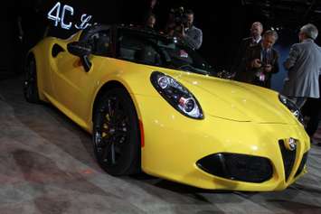 One of the many new model cars on display at the North American International Auto Show in Detroit, January 12, 2015. (photo by Mike Vlasveld)