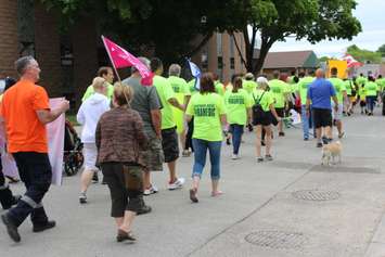 Paramedics protest CK`s proposed blending of Fire and EMS services, June 13, 2016 (Photo by Caryn Ceolin)