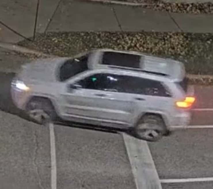 An additional security camera image of a suspect vehicle wanted in connection with a shooting in west Windsor, November 16, 2025. Image provided by Windsor police.