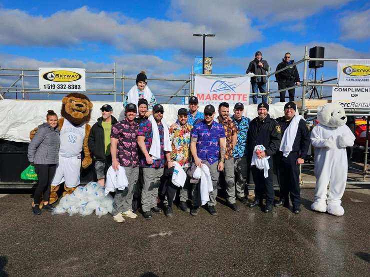 2024 Sarnia Polar Plunge. Photo courtesy of the Sarnia Police Service via Facebook. 