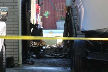 Emergency officials respond to a fire at 1022 Ford Blvd., June 21, 2016. (Photo by Jason Viau)