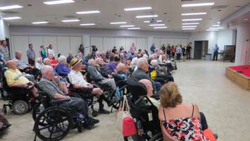 Veterans at Parkwood Institute enjoy a performance by Walter Ostanek, July 15, 2016. (Photo by Samuel Gallant)
