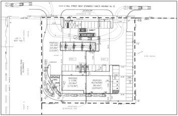 Applicant's sketch of a proposed development on Mill Street West in Tilbury. (Photo from a report submitted to the Municipality of Chatham-Kent)