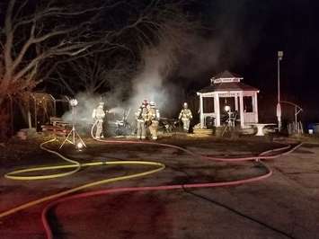 RV fire on Venetian Boulevard Dec. 1, 2018 Photo courtesy of Point Fire  Rescue via Twitter