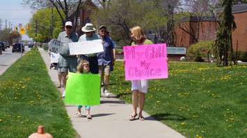 Sarnia-Lambton Sex-ed Protest May 8 2015 (Photo by Briana Carnegie)