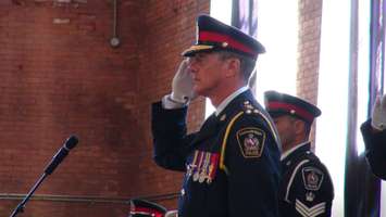 Former Chief Dennis Poole at Chatham-Kent Police Chief Gary Conn's Swearing-In Ceremony (Photo by Jake Kislinsky)