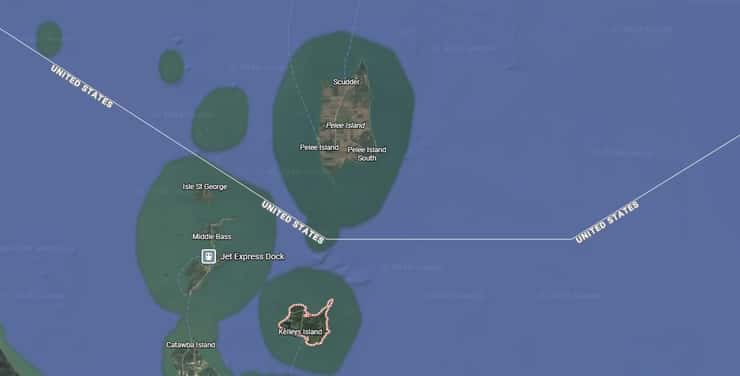 (A map of islands in Lake Erie courtesy of Google.com/maps)
