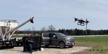 Drone Spray Canada in Blenheim. (Photo via Drone Spray Canada)