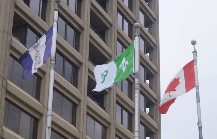 Franco-Ontarian flag. September 25, 2024. (Photo by Natalia Vega)