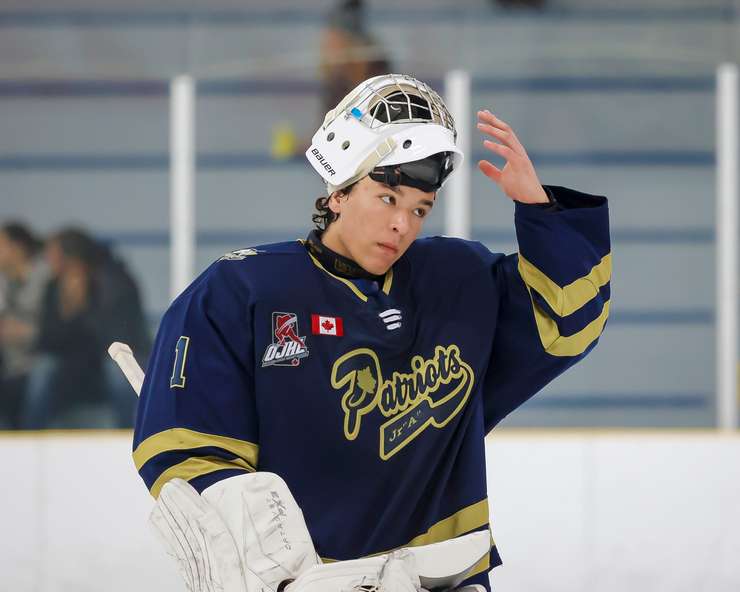 Evan Maillet with the OJHL's Toronto Patriots (OJHL Images)