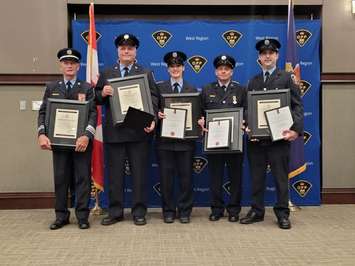 Brave CK firefighters receive OPP lifesaving awards. (Photo courtesy of CK Fire)