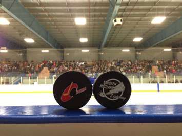Over 1000 people turned out for a sold out game between Saugeen Maitland and Team China
