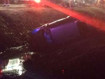 Emergency crews respond to a two-vehicle crash on Hwy. 3 and Graham Side Rd. in Kingsville, December 18, 2014. (Photo by Ricardo Veneza)