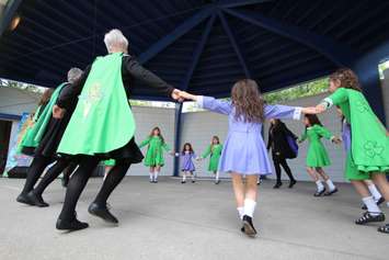 The Sarnia School of Irish Dance was among various ethnic performers at Canatara Park July 1, 2017 (Photo by Dave Dentinger)