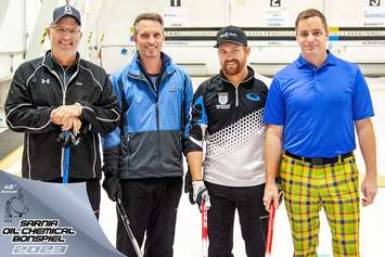 Curlers taking part in the 48th Sarnia Oil Chemical Bonspiel from Sarnia Golf & Curling Club. February 2023. (Submitted Photo)